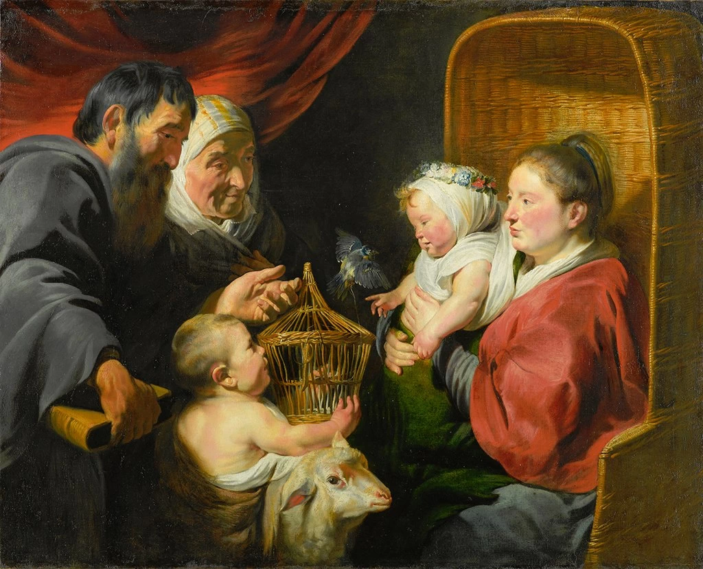 La Vergine col Bambino e San Giovanni e i suoi genitori - Museo d'arte della Carolina del Nord
